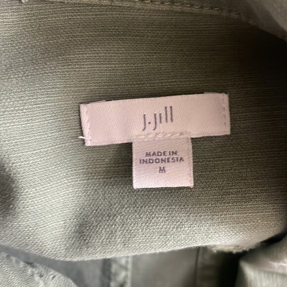 Copied - J. Jill sea foam green button up shacket women’s M - Picture 8 of 12